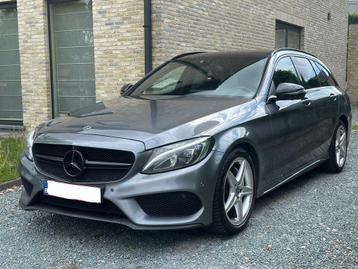 MERCEDES CLASSE C 200 D / PACK AMG / 2018 / EURO 6 / FULL, Autos, Argent ou Gris, Euro 6, Noir, Automatique
