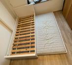 IKEA-bed met uitschuifbed en matras, Huis en Inrichting, Ophalen, Zo goed als nieuw, Wit, 210 cm