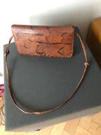Vintage Handtas in Croco, Handtassen en Accessoires, Tassen | Damestassen, Ophalen, Gebruikt, Handtas