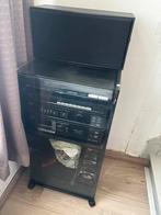 AKAI stereotoren met meubel – vintage hifi set, Ophalen, Gebruikt, Cassettedeck, Akai