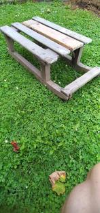 Oude houten slee, Ophalen, Gebruikt, Hout
