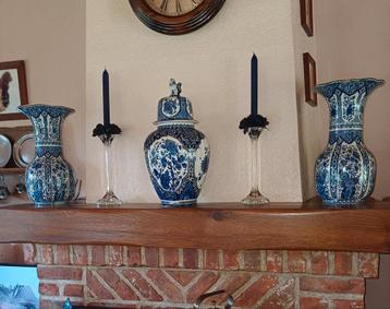 Ensemble de cheminée bleu de Delft ainsi que de nombreuses a, Enlèvement