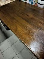 Rustieke tafel - rechthoekig + 4 stoelen, Antiek en Kunst, Ophalen