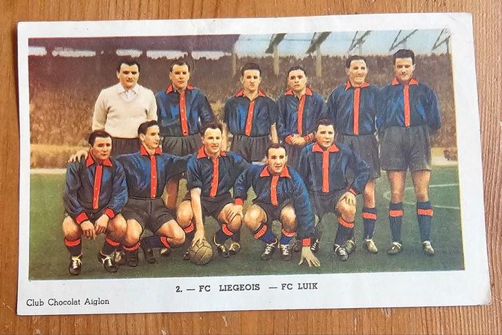 1952 Chocolat Aiglon (pre panini) 2. Team Club Liègeois!, Hobby en Vrije tijd, Stickers en Plaatjes, Zo goed als nieuw, Plaatje