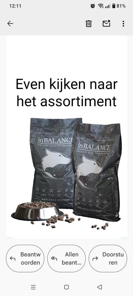 Honden korrels Inbalance, Dieren en Toebehoren, Dierenvoeding, Hond, Ophalen