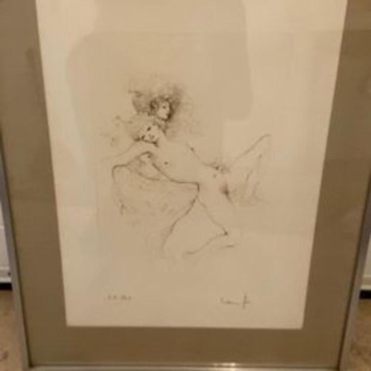 Gravure 2 femmes nues par LEONOR FINI - Tableau encadrée par, Antiek en Kunst, Kunst | Litho's en Zeefdrukken, Ophalen