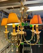 Kroonluchter met 5 takken, Huis en Inrichting, Lampen | Kroonluchters, Ophalen, Gebruikt, Metaal, Voir photo