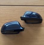 Audi blauwe spiegelkappen (2 stuks), Ophalen of Verzenden, Gebruikt, Audi