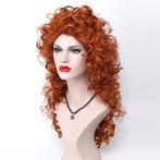 Pruik rood haar met volle krullen lang haar zonder pony, Handtassen en Accessoires, Uiterlijk | Haarverzorging, Verzenden, Nieuw