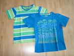 Groen/blauwe t-shirts - maat 116, Jongen, Ophalen of Verzenden, Zo goed als nieuw, Shirt of Longsleeve
