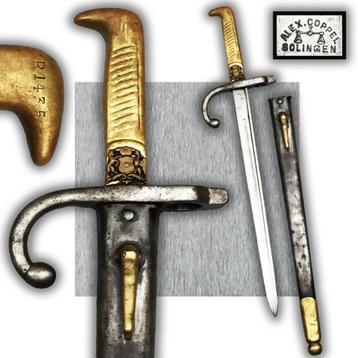 🚨CHILI 1874: ZELDZAME CHILEENSE BAJONET XIX ORIGINEEL beschikbaar voor biedingen