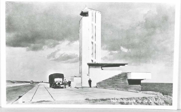 Carte postale : Monument sur Afsluitdijk; Pays-bas, Collections, Cartes postales | Pays-Bas, Non affranchie, Frise, 1940 à 1960