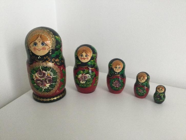 Lot de 5 matriochka, Antiquités & Art, Curiosités & Brocante, Enlèvement