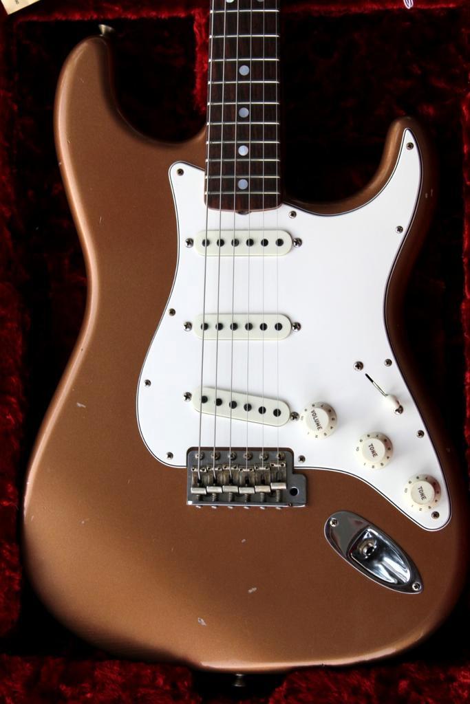 Fender Custom Shop '69 Stratocaster - Aged Firemist Gold, Muziek en Instrumenten, Snaarinstrumenten | Gitaren | Elektrisch, Zo goed als nieuw