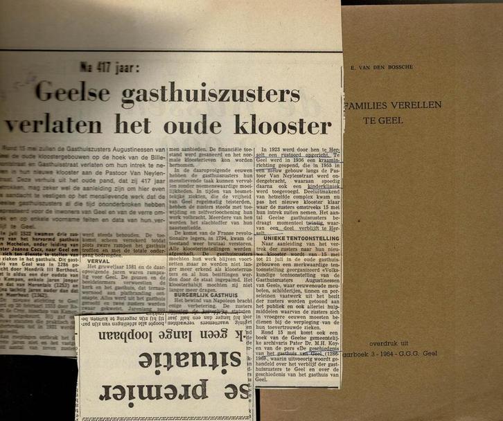 De families Verellen te Geel -  E. Van Den Bossche, Boeken, Geschiedenis | Stad en Regio, Gelezen, Ophalen of Verzenden
