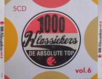1000 Klassiekers vol. 6 : De Absolute Top (5 CDbox), Comme neuf, Pop, Enlèvement ou Envoi