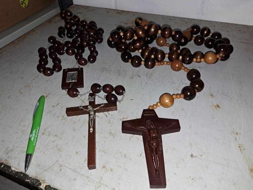 Kruisbeeld, paternoster, rozenkrans, e.a, Antiek en Kunst, Antiek | Religieuze voorwerpen, Ophalen of Verzenden