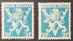 1944. HERALDIEKE LEEUW. OBP: 684-684A. MNH., Overig, Ophalen of Verzenden, Orginele gom, Postfris