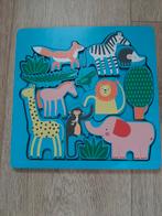 Leuke houten kinderpuzzel met kleurrijke diertjes, Ophalen, Zo goed als nieuw