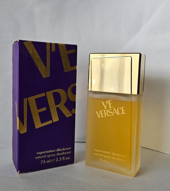 Versace V’E exclusieve vintage deodorant spray (75 ml), Handtassen en Accessoires, Uiterlijk | Parfum, Zo goed als nieuw, Ophalen of Verzenden