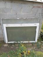 raam dubbel glas (1x met PVC kader, 1x zonder), Doe-het-zelf en Bouw, Ophalen, Gebruikt, Gevelraam of Ruit, Dubbelglas
