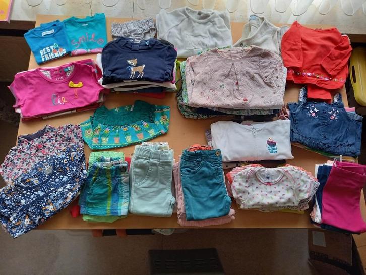 Mooi pakket meisjeskleding maat 80 - 1 jaar, Kinderen en Baby's, Babykleding | Baby-kledingpakketten, Zo goed als nieuw, Maat 80