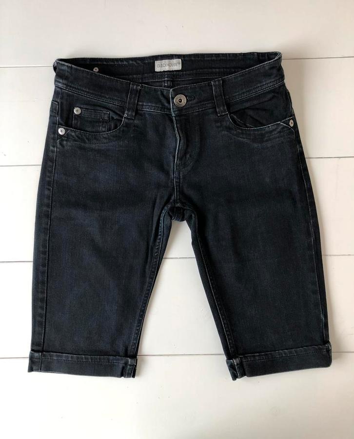 jeans short C&A Clockhouse 36 / 38, Kleding | Dames, Broeken en Pantalons, Gedragen, Maat 38/40 (M), Blauw, Kort, Ophalen of Verzenden