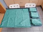 4 stukken stof groen, eventueel gordijn, kussens,..., Ophalen of Verzenden, Nieuw, Groen