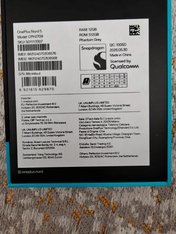 OnePlus Nord 5, Enlèvement ou Envoi, Neuf