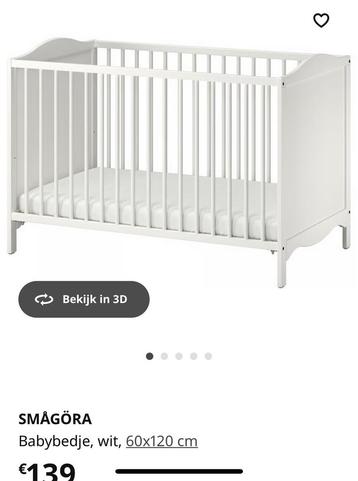 Babybed + pocketveringmatras Ikea, Enlèvement, Utilisé, Lit