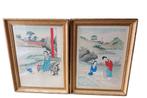 paar Chinese aquarellen met zotjes, Ophalen
