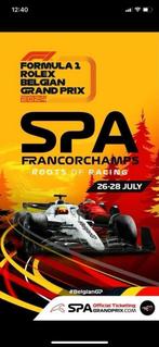 Ticket F1 spa sunday, Tickets & Billets, Une personne