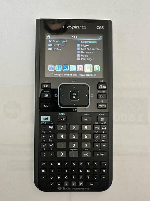 TI-Nspire CX CAS Grafische Rekenmachine - Texas Instruments, Diversen, Rekenmachines, Zo goed als nieuw, Grafische rekenmachine