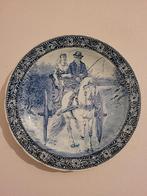 Groot Antiek delfts wandbord Royal Sphinx Boch dia. 38cm, Antiek en Kunst, Ophalen