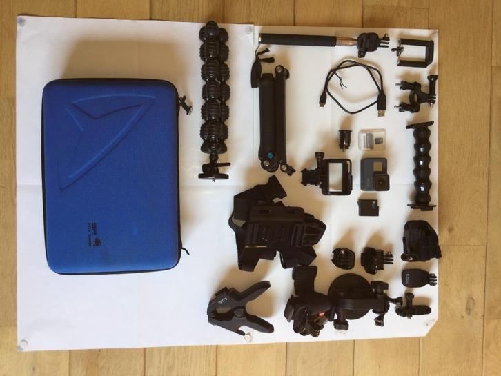 Verhuur GoPro Hero (2018) + accessoires, Audio, Tv en Foto, Actiecamera's, Zo goed als nieuw, GoPro, Ophalen