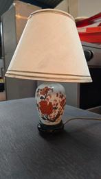 Tafellamp tafel lamp lampje porselein met lampekap, Ophalen of Verzenden, Gebruikt