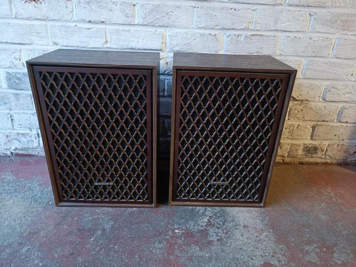 Enceintes Vintage Sonics, Audio, Tv en Foto, Luidsprekerboxen, Zo goed als nieuw, Front, Rear of Stereo speakers, Minder dan 60 watt