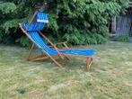 Leuke hippe vintage ligzetel in goede staat., Tuin en Terras, Ophalen, Gebruikt