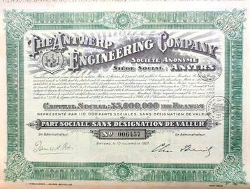 The Antwerp Engineering Company 1927 beschikbaar voor biedingen