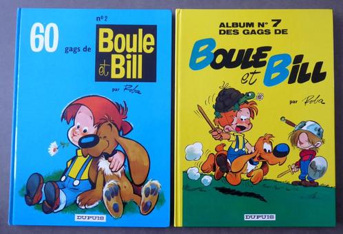 Lot 2 BD "Boule et Bill" - Tomes 2 et 7 - Rééditions, Livres, BD, Utilisé, Enlèvement ou Envoi