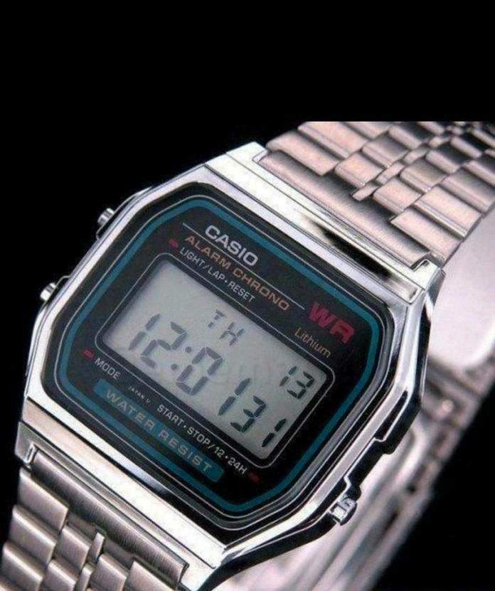 Casio Vintage Retro Digitaal Alarm Chrono A159WA-N1 horloge, Handtassen en Accessoires, Horloges | Heren, Nieuw, Polshorloge, Casio