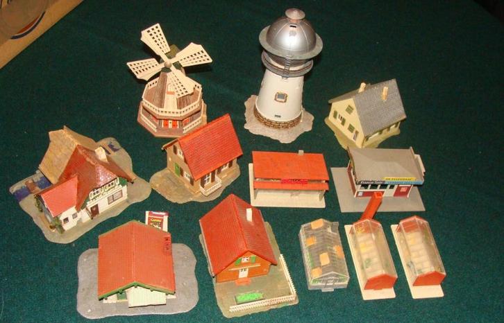 ++ Verzameling Faller Huisjes, Hobby en Vrije tijd, Modeltreinen | H0, Gebruikt, Brug, Tunnel of Gebouw, Ophalen of Verzenden
