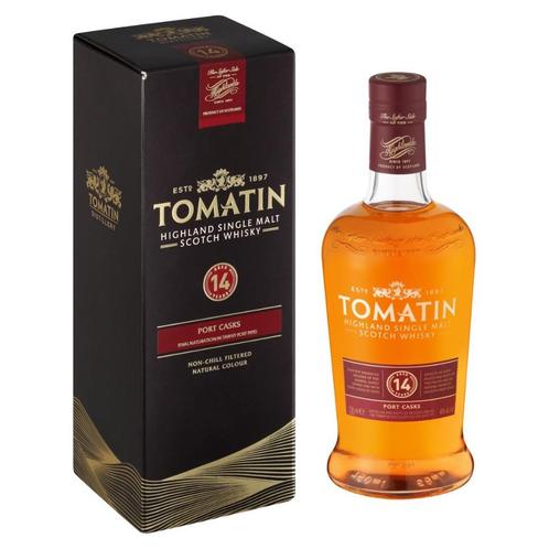 TOMATIN 14 years Port Wood Finish Whisky Whiskey - Scotland, Verzamelen, Wijnen, Gebruikt, Overige typen, Ophalen of Verzenden