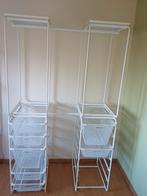 Kleerkast - kledingrek wit, Huis en Inrichting, Kasten | Kleerkasten, Ophalen, Gebruikt, 100 tot 150 cm, 200 cm of meer