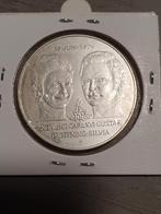 Koning.carl.XVI.Gustaf Drotning.silvia.50 kronen zilver, Ophalen of Verzenden, Zilver