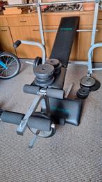 Fitnesstoestel met gewichten + buikspier- toestel, Ophalen, Zo goed als nieuw