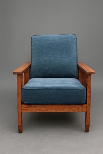 Mid-Century eiken fauteuil Infinity Resale Antwerpen beschikbaar voor biedingen