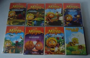 8 DVD's van "Maya De Bij" een uitgave van Studio 100. beschikbaar voor biedingen