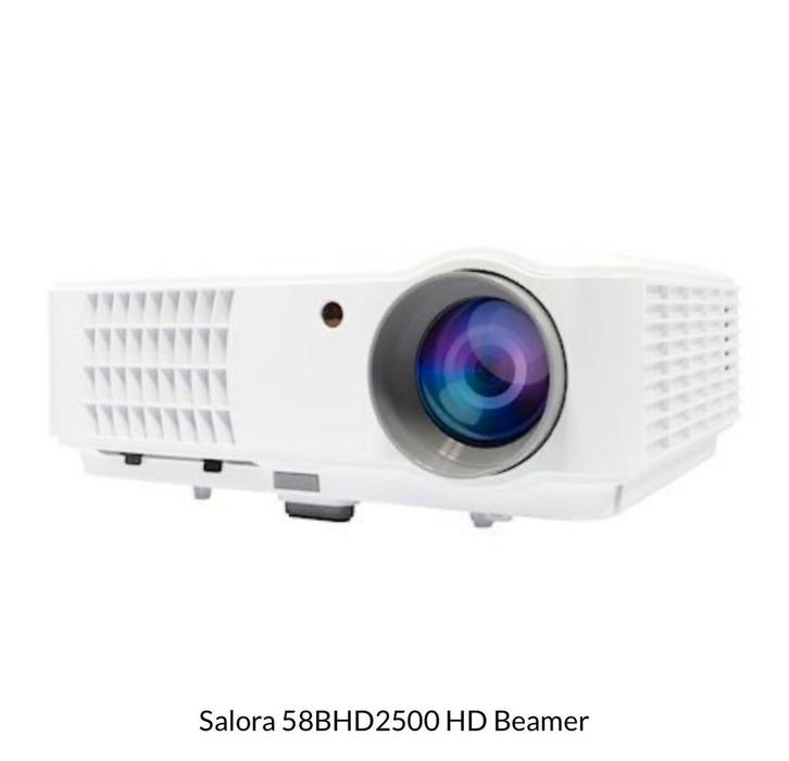Salora projector met doek, Audio, Tv en Foto, Beamers, Zo goed als nieuw, LED, Ophalen
