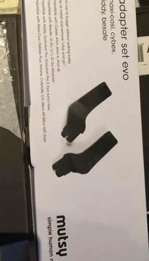 Mutsy evo adapter adapters voor maxi Cosi nieuw, Kinderen en Baby's, Autostoeltjes, Zo goed als nieuw, Maxi-Cosi, 0 t/m 10 kg